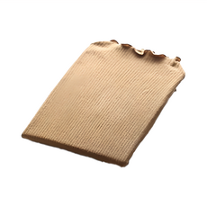 超薄發熱衣木耳邊 長袖, Free, 深黃色