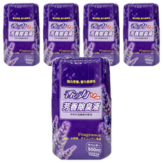 香之力 芳香除臭液 500ml 強效芳香 香味持久, 薰衣草, 5罐