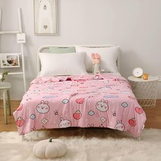 我家寶貝 大豆纖維兒童涼被, 草莓兔