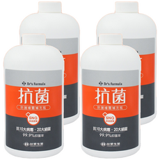台塑生醫 Dr's Formula 抗菌防護噴霧 補充瓶, 1kg, 4瓶