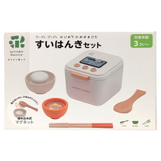 WOODY ..., 電鍋(120 x 126 x 130mm) + 內鍋(直徑102mm x 80mm) + 碗(直徑80mm x 45mm) + 飯勺(44mm + 127mm) + 筷子8mm, 混色, 1組
