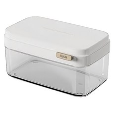 Reddot 紅點生活 可疊加附蓋快取翻轉製冰盒 附冰鏟, 純淨白, 1個