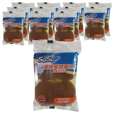 SUSU 舒舒 細緻餐具專用 海綿菜瓜布 12包, 2片, 1組