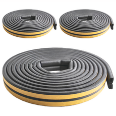 防風隔音門條 Y888 2.5M x 2cm 黑色 55g, 3個