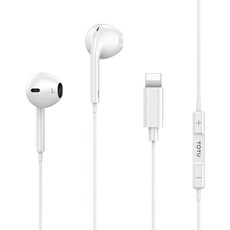 TOTU 拓途 Lightning iPhone耳機線控高清通話麥克風, EP-2-L, 白色