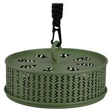 WellHike 玩客 可懸掛金屬鏤空蚊香盤, 軍綠色