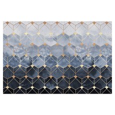 半島良品 可裁剪刮泥防滑絲圈地墊, 夢幻漸層, 1個