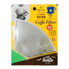 cafe lente 慢拾光 AY102 咖啡濾紙 304 18-8不鏽鋼 2-4杯份, 1個
