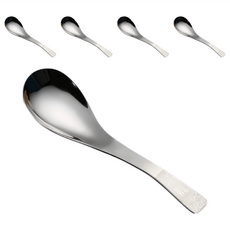 高質感304不銹鋼福臨湯匙 福字款 銀色 5支