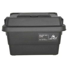 9SE POINT 戶外桌面多功能迷你收納盒 1.1L大容量 密封蓋設計 防塵防潮, 黑色, 1個