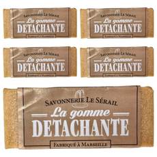 LE SERAIL 席哈爾 衣物橡皮擦 去漬皂, 法國馬賽製, 80g, 5個