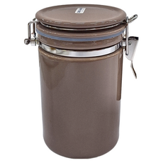 ZERO JAPAN. 圓型密封罐 烏龍茶色, 800cc, 1個