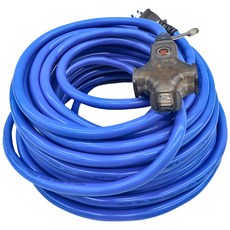 spirit 電精靈 三插座電源線組附燈大電流動力延長線, 20m, FB3520M, 1條