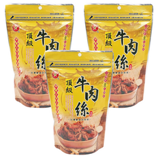進發 頂級牛肉絲 台灣著名特產, 150g, 3包
