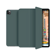 ANTIAN 智慧休眠喚醒內置筆槽平板皮套 暗夜綠 多角度支撐, 1個, iPad 9 2021/iPad 8 2020 10.2吋