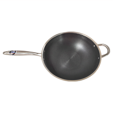 316不鏽鋼雙面鍋 有耳無蓋, 32cm, 1個