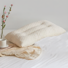 夢之語 高彈性針織乳膠枕, 1個, 米色