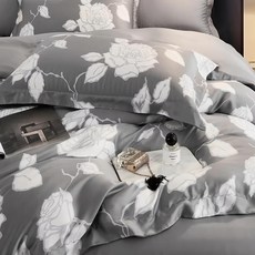 TENCEL 60支100%純天絲 雙人床包兩用被四件組 床包188 x 152cm + 鋪棉兩用被套 212 x 182cm + 壓框枕套75 x 47cm 2個