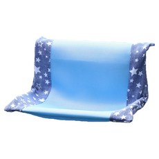 WangLife 旺生活 寵物用品 懸掛式柔軟貓掛床 透氣網布款, 藍星星, 1個