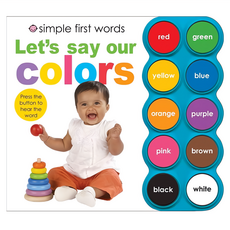 Priddy Bicknell Books Let's Say Our Colors With Sound Board, Simple first words, Priddy Books