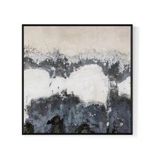 菠蘿選畫所 方 銀白秘境 III APAD4468G 畫框 掛畫, 40 x 40cm, 金色