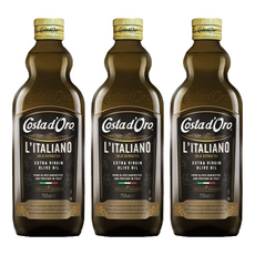 Costa d'Oro 義大利原裝進口100%初榨橄欖油+巴薩米克醋 禮盒, 750ml, 3盒