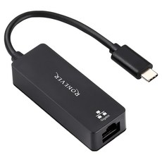 RONEVER 3.1 TYPE-C to RJ45千兆網路卡 70 x 25 x 16mm 線長143mm 23g, PC028, 1盒
