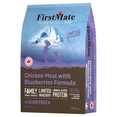 FirstMate 第一饗宴 無穀低敏 藍莓全貓配方乾飼料, 雞肉, 4.54kg, 1袋