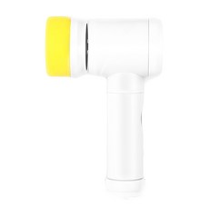 多功能無線電動清潔刷 電池款 浴室/廚房清潔 輕鬆省力, 白色/黃色, 1個