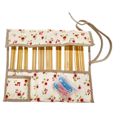 Clover 可樂牌 匠 五本短套組 竹製輪針, 29.5 x 16cm, 1組