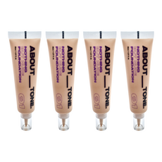 ABOUT TONE 半霧光輕盈持妝粉底液 30ml, 01白皙色, 4條