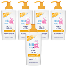 sebamed 施巴 金盞花活力乳液，維生素原B5修復，甜杏仁油深層滋潤，乳木果油天然保護膜，pH5.5乾燥敏弱適用, 200ml, 5瓶