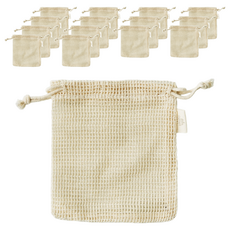 comet Home 棉質起泡網, 自然色, 15個