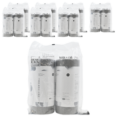 DEARCUS 捲筒型拋棄式洗碗布 Set 2, 雙面超細纖維材質, 極度耐用清潔巾, 灰色, 60張, 8捲