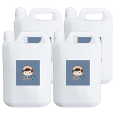 BUBUFITNESS 次氯酸水 微酸性超值補充瓶, 無色素 無香精 無酒精, 4L, 4桶