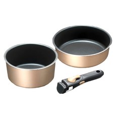 FREIZ 和平 布拉納諾2號 電磁爐兼容 可拆卸手柄鍋2件組 MB-2438 A, 1組