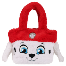 PAW PATROL 汪汪隊立大功 兒童手提斜背兩用絨毛包 毛毛方形磁扣包, 紅色, 1個, 8吋