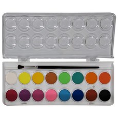 SIMBALION 雄獅 粉餅水彩 WCC-16, 16色