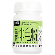 LitoMON 怪獸部落 益菌排毛粉 5個月以上犬貓 50g, 皮膚/皮毛+腸道健康, 1罐