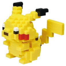 nanoblock 河田積木 KWD 積木 NBPM 036 皮卡丘 DX 350, 黃色, 1個
