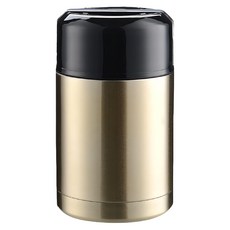 大容量便攜保溫燜燒壺 主體-304不鏽鋼 蓋子-PP, 金色, 1.2L, 1個