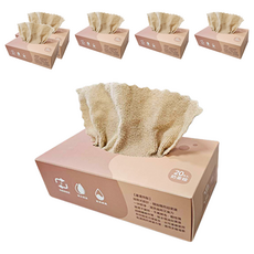 超細纖維抽取式抹布 22x22cm 奶茶棕色, 20條, 6盒