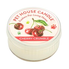 PET HOUSE 室內除臭寵物香氛蠟燭 - 小 (櫻桃酥粒) 100%全天然黃豆蠟 純棉芯, 43g, 1罐