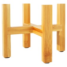 葉子小舖 實木落地式十字花盆架, 1個, 單一顏色