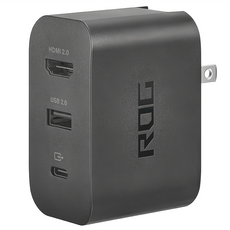 ASUS 華碩 REPUBLIC OF GAMERS ROG 電競多合一充電器 6.8 x 4.9 x 3.3cm, 黑色, 1個