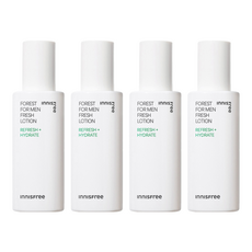 INNISFREE 綠樹林風男士清爽保濕乳液 葛札瓦黑酵母配方 有效滋潤肌膚, 140ml, 4瓶