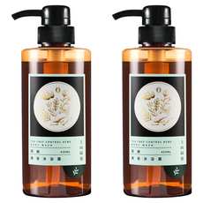 tsaio 上山採藥 美背沐浴露 茶樹 植萃成分 草本精油香氛 溫和淨化背部問題肌, 430ml, 2瓶