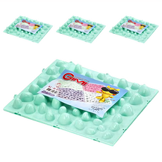 GIMI 吉米 花紋腳底按摩板, 4個, 綠色