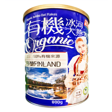 HomeBrown 紅布朗芬蘭冰河大燕麥片 有機 100%全穀 即食沖泡 健康早餐首選, 800g, 1罐