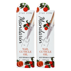 STAR KING 星之冠 祕密花園 指緣油營養筆 5ml 柑橘味, 2個